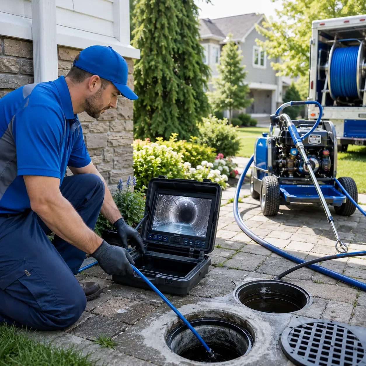 Outdoor drain cleaning professionals serving Crumpler, NC